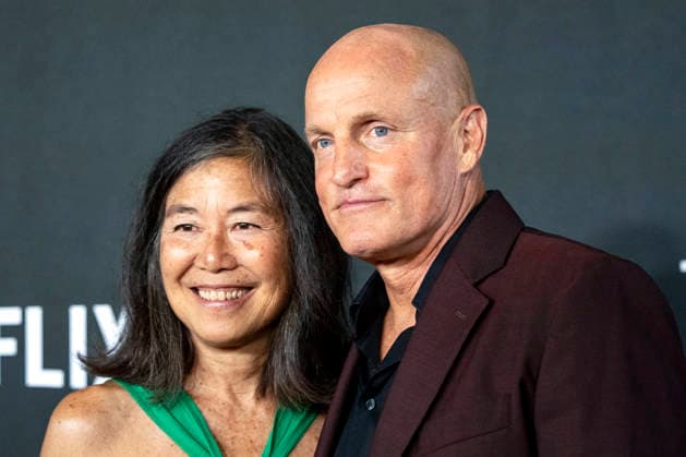 Laura Louie and Woody Harrelson arrive on the red carpet before the 27th Mark Twain Prize for American Humor Award at the Kennedy Center for the Performing Arts in Washington DC on Sunday, June 28, 2026.  WAP20260628349 BONNIExCASH
