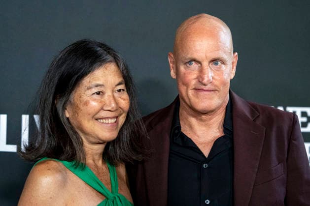 Laura Louie and Woody Harrelson arrive on the red carpet before the 27th Mark Twain Prize for American Humor Award at the Kennedy Center for the Performing Arts in Washington DC on Sunday, June 28, 2026.  WAP20260628348 BONNIExCASH