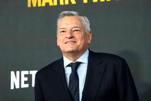 Ted Sarandos arrives on the red carpet before the 27th Mark Twain Prize for American Humor Award at the Kennedy Center for the Performing Arts in Washington DC on Sunday, June 28, 2026.  WAP20260628355 BONNIExCASH