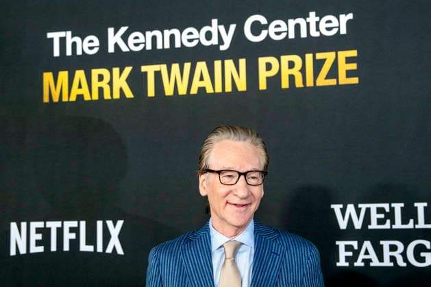 Bill Maher arrives on the red carpet before the 27th Mark Twain Prize for American Humor Award at the Kennedy Center for the Performing Arts in Washington DC on Sunday, June 28, 2026.  WAP20260628337 BONNIExCASH