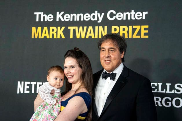 Mary Helen Bowers and Paul Dans arrive on the red carpet before the 27th Mark Twain Prize for American Humor Award at the Kennedy Center for the Performing Arts in Washington DC on Sunday, June 28, 2026.  WAP20260628344 BONNIExCASH