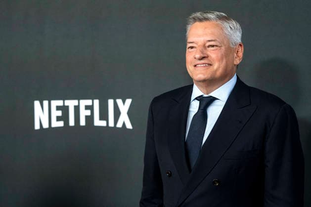 Ted Sarandos arrives on the red carpet before the 27th Mark Twain Prize for American Humor Award at the Kennedy Center for the Performing Arts in Washington DC on Sunday, June 28, 2026.  WAP20260628383 BONNIExCASH