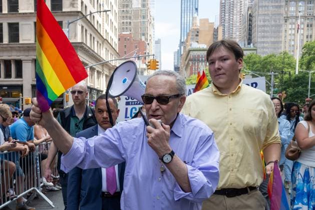 RECORD DATE NOT STATED 2026 New York City Pride March (NEW) 2026 New York City Pride March. June 26, 2026, New York, New York, USA: U.S. Senator Chuck Schumer participates in the 2026 Pride March on June 28, 2026 in New York City. (Credit: M10s TheNews2)(Foto: M10S Thenews2 imago images) 2026 New York City Pride March  Copyright: xM10sx