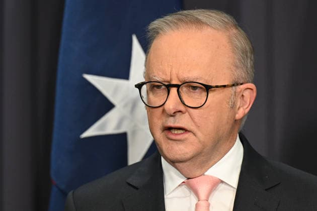 JOTHAM NAPAT AUSTRALIA VISIT, Australian Prime Minister Anthony Albanese speaks to the media during a press conference after signing the Nakamal agreement with Prime Minister of Vanuatu Jotham Napat at Parliament House in Canberra, Monday, June 29, 2026. ( NO ARCHIVING CANBERRA AUSTRALIAN CAPITAL TERRITORY AUSTRALIA  Copyright: xLUKASxCOCHx 20260629118421954900