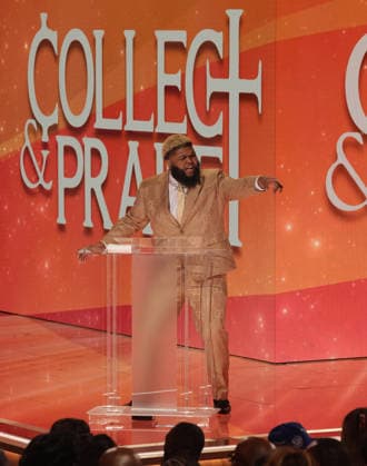 2026 BET Awards - Show Druski speaks onstage during the 2026 BET Awards at Peacock Theater on June 28, 2026 in Los Angeles, California. Los Angeles Peacock Theater California United States Copyright: xCraSH imageSPACEx