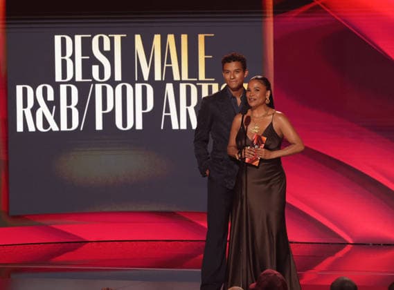 2026 BET Awards - Show Jaafar Jackson, Nia Long onstage during the 2026 BET Awards at Peacock Theater on June 28, 2026 in Los Angeles, California. Los Angeles Peacock Theater California United States Copyright: xCraSH imageSPACEx