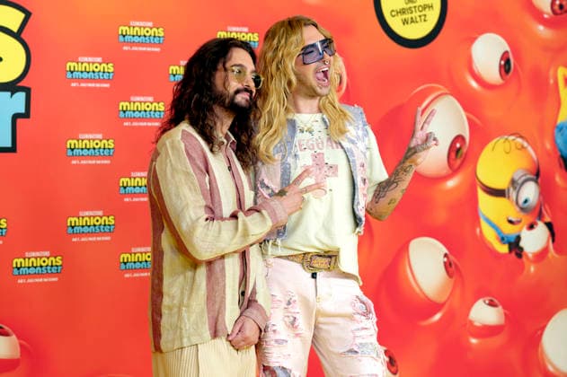 Tom Kaulitz und Bill Kaulitz bei der Premiere des Animationsfilms Minions & Monster Minions & Monsters im Mathäser Filmpalast. München, 28.06.2026 *** Tom Kaulitz and Bill Kaulitz at the premiere of the animated film *Minions Monster Minions Monsters* at the Mathäser Filmpalast in Munich, June 28, 2026 Foto:xN.xKolinzx xFuturexImagex minions_muenchen_6656