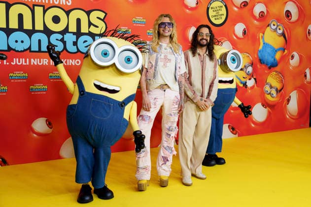 Bill Kaulitz und Tom Kaulitz bei der Premiere des Animationsfilms Minions & Monster Minions & Monsters im Mathäser Filmpalast. München, 28.06.2026 *** Bill Kaulitz and Tom Kaulitz at the premiere of the animated film *Minions Monster Minions Monsters* at the Mathäser Filmpalast in Munich, June 28, 2026 Foto:xN.xKolinzx xFuturexImagex minions_muenchen_6661