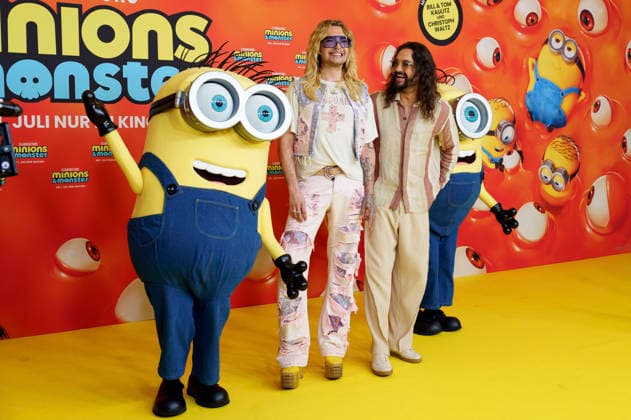 Bill Kaulitz und Tom Kaulitz bei der Premiere des Animationsfilms Minions & Monster Minions & Monsters im Mathäser Filmpalast. München, 28.06.2026 *** Bill Kaulitz and Tom Kaulitz at the premiere of the animated film *Minions Monster Minions Monsters* at the Mathäser Filmpalast in Munich, June 28, 2026 Foto:xN.xKolinzx xFuturexImagex minions_muenchen_6662