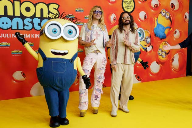 Bill Kaulitz und Tom Kaulitz bei der Premiere des Animationsfilms Minions & Monster Minions & Monsters im Mathäser Filmpalast. München, 28.06.2026 *** Bill Kaulitz and Tom Kaulitz at the premiere of the animated film *Minions Monster Minions Monsters* at the Mathäser Filmpalast in Munich, June 28, 2026 Foto:xN.xKolinzx xFuturexImagex minions_muenchen_6663