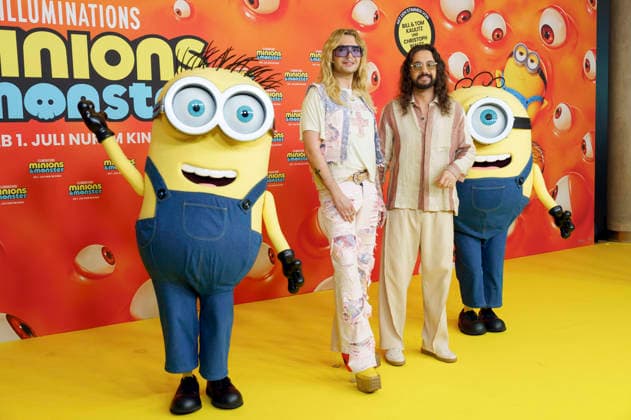 Bill Kaulitz und Tom Kaulitz bei der Premiere des Animationsfilms Minions & Monster Minions & Monsters im Mathäser Filmpalast. München, 28.06.2026 *** Bill Kaulitz and Tom Kaulitz at the premiere of the animated film *Minions Monster Minions Monsters* at the Mathäser Filmpalast in Munich, June 28, 2026 Foto:xN.xKolinzx xFuturexImagex minions_muenchen_6665