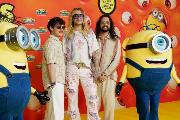 Georg Listing, Bill Kaulitz und Tom Kaulitz bei der Premiere des Animationsfilms Minions & Monster Minions & Monsters im Mathäser Filmpalast. München, 28.06.2026 *** Georg Listing, Bill Kaulitz, and Tom Kaulitz at the premiere of the animated film *Minions Monster Minions Monsters* at the Mathäser Filmpalast in Munich, June 28, 2026 Foto:xN.xKolinzx xFuturexImagex minions_muenchen_6669
