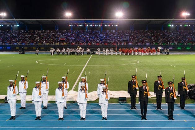 (260629) -- VICTORIA, June 29, 2026 -- This photo taken on June 28, 2026 shows a scene of the National Day celebrations commemorating the 50th anniversary of Seychelles Independence in Victoria, Seychelles. ) SEYCHELLES-VICTORIA-INDEPENDENCE-50TH ANNIVERSARY-CELEBRATIONS XiexJianfei 