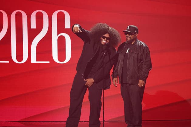 2026 BET Awards - Show Ice Cube, Druski speak onstage during the 2026 BET Awards at Peacock Theater on June 28, 2026 in Los Angeles, California. Los Angeles Peacock Theater California United States Copyright: xCraSH imageSPACEx