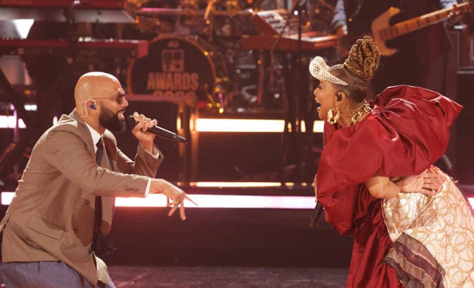2026 BET Awards - Show Common, Queen Latifah perform onstage during the 2026 BET Awards at Peacock Theater on June 28, 2026 in Los Angeles, California. Los Angeles Peacock Theater California United States Copyright: xCraSH imageSPACEx