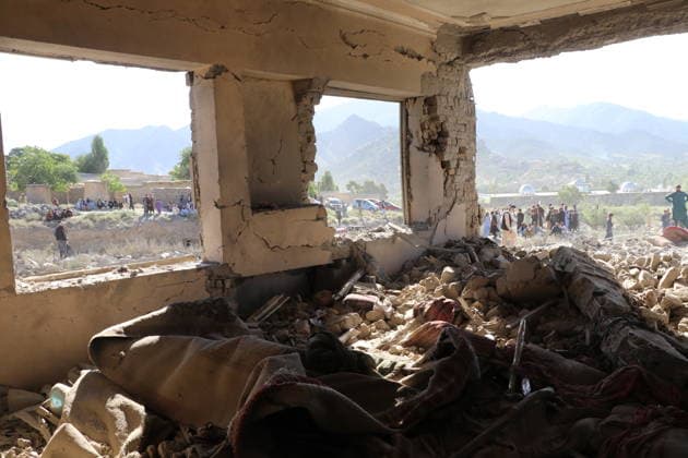 (260629) -- PAKTIA, June 29, 2026 -- A damaged building is pictured after an airstrike in Paktia Province, Afghanistan, June 29, 2026. Afghan government officials said on Monday that Pakistani airstrikes in eastern Afghanistan killed at least 36 people and injured 163 others. Hamdullah Fitrat, deputy spokesperson for the Afghan government, posted on the social media platform X that the strikes occurred on Sunday night in the provinces of Paktia, Paktika and Kunar, all of which share a border with Pakistan. (Photo by Xinhua) (SpotNews) AFGHANISTAN-PAKTIA-PAKISTANI AIRSTRIKES YusufxMangal 
