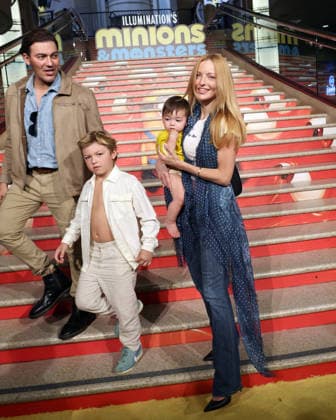 June 28, 2026, Los Angeles, California, USA: Alexander Wraith, Francesca Eastwood, sons at the premiere of Minions & Monsters at The Dolby Theatre. Los Angeles USA - ZUMAg107 20260628_zep_g107_007 Copyright: xNinaxPrommerx