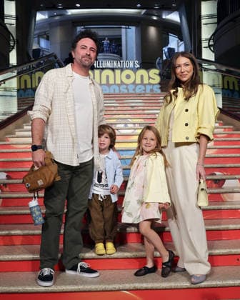 June 28, 2026, Los Angeles, California, USA: Beau Clark, Stassi Schroeder, son, daughter at the premiere of Minions & Monsters at The Dolby Theatre. Los Angeles USA - ZUMAg107 20260628_zep_g107_016 Copyright: xNinaxPrommerx