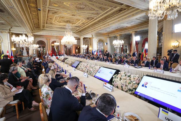 NATO Parliamentary Summit in Turkiye s Istanbul ISTANBUL, TURKIYE - JUNE 29: (----EDITORIAL USE ONLY - MANDATORY CREDIT - GRAND NATIONAL ASSEMBLY OF TURKIYE HANDOUT - NO MARKETING NO ADVERTISING CAMPAIGNS - DISTRIBUTED AS A SERVICE TO CLIENTS----) Speaker of the Grand National Assembly of Turkiye (TBMM) Numan Kurtulmus attends the NATO Parliamentary Summit in Istanbul, Turkiye on June 29, 2026. Turkish Grand National Assembly Anadolu Istanbul Turkey. Editorial use only. Please get in touch for any other usage.  Copyright: x2026xAnadoluxTurkishxGrandxNationalxAssemblyx
