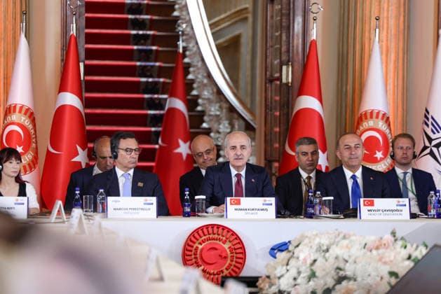 NATO Parliamentary Summit in Turkiye s Istanbul ISTANBUL, TURKIYE - JUNE 29: (----EDITORIAL USE ONLY - MANDATORY CREDIT - GRAND NATIONAL ASSEMBLY OF TURKIYE HANDOUT - NO MARKETING NO ADVERTISING CAMPAIGNS - DISTRIBUTED AS A SERVICE TO CLIENTS----) Speaker of the Grand National Assembly of Turkiye (TBMM) Numan Kurtulmus attends the NATO Parliamentary Summit in Istanbul, Turkiye on June 29, 2026. Turkish Grand National Assembly Anadolu Istanbul Turkey. Editorial use only. Please get in touch for any other usage.  Copyright: x2026xAnadoluxTurkishxGrandxNationalxAssemblyx