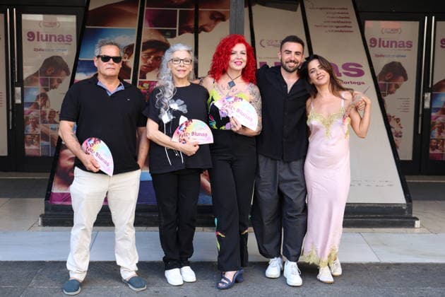 Photo Call for the Film *9 Lunas*: Jorge Sanz, Kiti Mánver, Patricia Ortega, Zack Gómez Rolls, and María León pose at the photo call for the film *9 Lunas* at the Renoir Plaza Espana Cinemas on June 29, 2026, in Madrid, Spain. *9 Lunas* is a feel-good movie about a transgender man who one day discovers he is pregnant. This leads him to challenge his own understanding of his identity, forcing him to confront his ghosts from the past and decide whether to continue with the pregnancy or complete his transition. CELEBRITIES MOVIE ACTORACTORS AND ACTRESSES POSING AT THE CINEMA Ángel Díaz Brin Madrid, Spain  Copyright: xÃngelxDiazxBrinasx 7629711