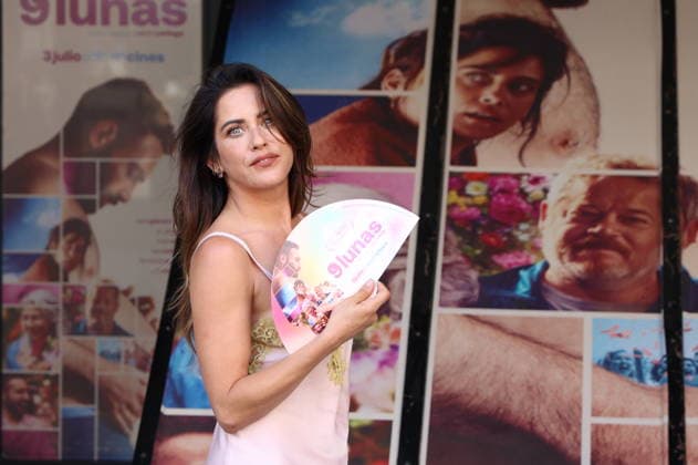 Photo Call for the Film *9 Lunas* Actress María León poses at the photo call for the film *9 Lunas* at the Renoir Plaza Espana Cinemas on June 29, 2026, in Madrid, Spain. 9 Lunas is a feel-good movie about a transgender man who one day discovers he is pregnant. This leads him to challenge his own understanding of his identity, forcing him to confront his ghosts from the past and decide whether to continue with the pregnancy or complete his transition. CELEBRITIES MOVIE ACTORACTORS AND ACTRESSES POSING AT THE CINEMA Ángel Díaz Brin Madrid, Spain  Copyright: xÃngelxDiazxBrinasx 7629697