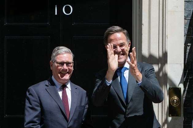June 29, 2026, London, England, United Kingdom: British Prime Minister KEIR STARMER welcomes NATO Secretary General MARK RUTTE at Downing Street in central London, ahead of talks on defence and security cooperation on 29 June, 2026. London United Kingdom - ZUMAk172 20260629_zip_k172_001 Copyright: xThomasxKrychx