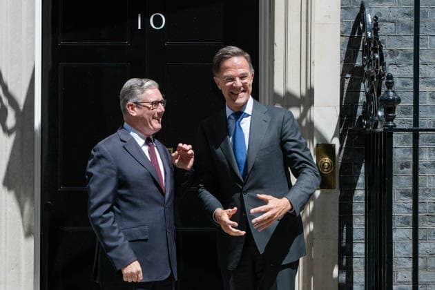 June 29, 2026, London, England, United Kingdom: British Prime Minister KEIR STARMER welcomes NATO Secretary General MARK RUTTE at Downing Street in central London, ahead of talks on defence and security cooperation on 29 June, 2026. London United Kingdom - ZUMAk172 20260629_zip_k172_005 Copyright: xThomasxKrychx