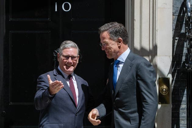 June 29, 2026, London, England, United Kingdom: British Prime Minister KEIR STARMER welcomes NATO Secretary General MARK RUTTE at Downing Street in central London, ahead of talks on defence and security cooperation on 29 June, 2026. London United Kingdom  - ZUMAk172 20260629_zip_k172_010 Copyright: xThomasxKrychx