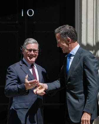 June 29, 2026, London, England, United Kingdom: British Prime Minister KEIR STARMER welcomes NATO Secretary General MARK RUTTE at Downing Street in central London, ahead of talks on defence and security cooperation on 29 June, 2026. London United Kingdom - ZUMAk172 20260629_zip_k172_011 Copyright: xThomasxKrychx