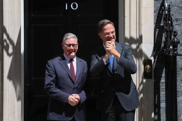 NATO Secretary General Rutte meets UK Prime Minister Starmer in London LONDON, UNITED KINGDOM - JUNE 29: UK Prime Minister Keir Starmer (L) meets with NATO Secretary General Mark Rutte (R) at 10 Downing Street in London, United Kingdom, on June 29, 2026. Zeynep Demir Anadolu London United Kingdom. Editorial use only. Please get in touch for any other usage.  Copyright: x2026xAnadoluxZeynepxDemirx