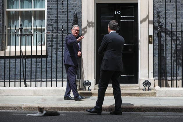 NATO Secretary General Mark Rutte meets UK Prime Minister Starmer LONDON, UNITED KINGDOM - JUNE 29: NATO Secretary General Mark Rutte (R) leaves 10 Downing Street after meeting with British Prime Minister Keir Starmer (L) in London, United Kingdom, on June 29, 2026. Zeynep Demir Anadolu London United Kingdom. Editorial use only. Please get in touch for any other usage.  Copyright: x2026xAnadoluxZeynepxDemirx