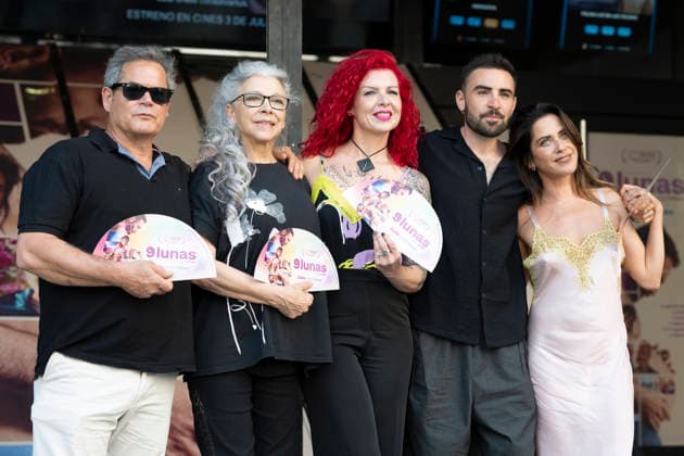 9 Lunas Photocall in Madrid, Spain - 29 Jun 2026 (L-R) Actors Jorge Sanz, Kiti Mánver, director Patricia Ortega, Zack Gómez Rolls and María León attend the 9 Lunas photocall at the Renoir cinema. Madrid Spain Copyright: xAtilanoxGarciax xSOPAxImagesx photo00204