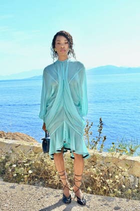 Le Bonheur By Jacquemus Photocall FC Quenlin Blackwell attends the Le Bonheur By Jacquemus photocall at Phare de la Pietra, Corsica on June 29, 2026 in L Ile-Rousse, France.. Photo by Franck Castel ABACAPRESS.COM Corsica France  Copyright: xCastelxFranck ABACAx