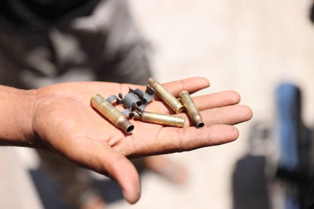 Hundreds forced to leave Daraa village after Israeli attacks DARAA, SYRIA - JUNE 29: A view of the bullet remnants following an Israeli ground operation and simultaneous airstrikes on the village of Abidin in Daraa, Syria on June 29, 2026. Remnants of munitions are scattered throughout the area. Approximately 100 to 200 families of mostly women, children, and elderly people fled to nearby villages due to security concerns. Izz Aldien Alqasem Anadolu Daraa Syria. Editorial use only. Please get in touch for any other usage.  Copyright: x2026xAnadoluxIzzxAldienxAlqasemx