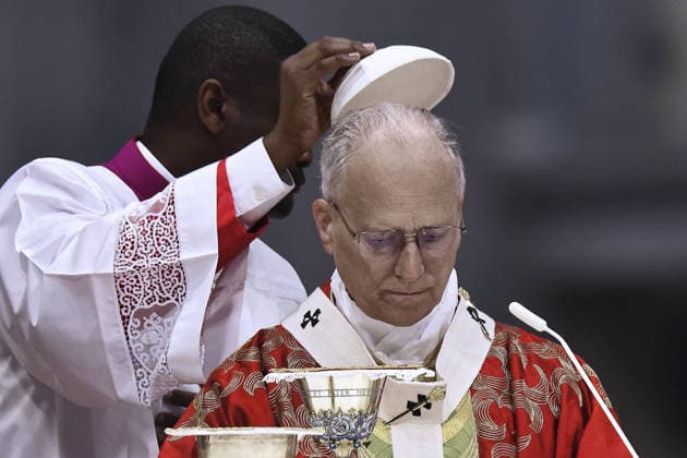June 29, 2029. Vatican City - POPE LEO XIV .during the Celebration of Saints Peter and Paul with the blessing and imposition of the palliums in St. peter s Basilica at the Vatican- EvandroInetti_via ZUMA Wire Vatican City State - ZUMAi15_ 20260629_zaf_i15_046 Copyright: xEvandroxInettix
