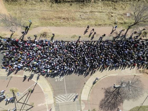 Anti-immigrant demonstrations continue in South Africa SOWETO, SOUTH AFRICA - JUNE 29: Hundreds of people gather to protest irregular migrants and called on the government to deport undocumented immigrants in Soweto, in South Africa s Johannesburg province, on June 29, 2026. Anti-immigrant demonstrations are being held across South Africa as growing pressure on foreign nationals in recent months has brought migration, unemployment and security issues back into the national spotlight. Ihsaan Haffejee Anadolu Soweto South Africa. Editorial use only. Please get in touch for any other usage.  Copyright: x2026xAnadoluxIhsaanxHaffejeex