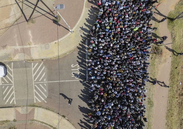 Anti-immigrant demonstrations continue in South Africa SOWETO, SOUTH AFRICA - JUNE 29: Hundreds of people gather to protest irregular migrants and called on the government to deport undocumented immigrants in Soweto, in South Africa s Johannesburg province, on June 29, 2026. Anti-immigrant demonstrations are being held across South Africa as growing pressure on foreign nationals in recent months has brought migration, unemployment and security issues back into the national spotlight. Ihsaan Haffejee Anadolu Soweto South Africa. Editorial use only. Please get in touch for any other usage.  Copyright: x2026xAnadoluxIhsaanxHaffejeex