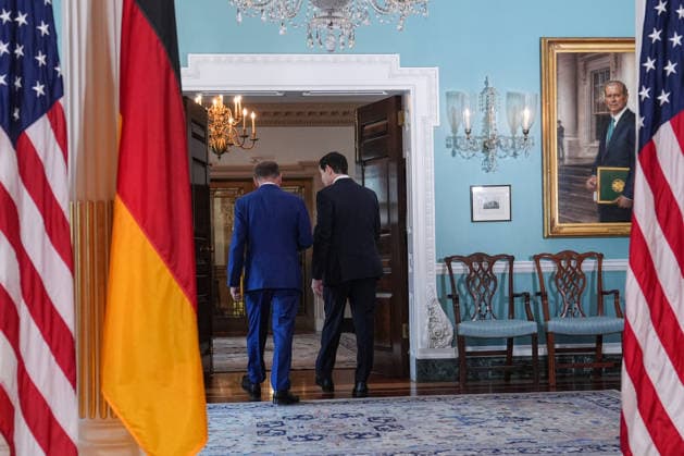 Marco Rubio meets with German Foreign Minister Johann Wadephul in Washington DC WASHINGTON DC, UNITED STATES - JUNE 29: U.S. Secretary of State Marco Rubio (R) meets with German Foreign Minister Johann Wadephul (L) at the Department of State in Washington DC, United States, on June 29, 2026. Mehmet Eser Anadolu Washington DC United States. Editorial use only. Please get in touch for any other usage.  Copyright: x2026xAnadoluxMehmetxEserx