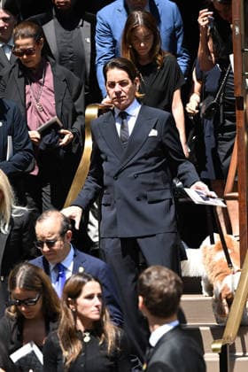 Mourners depart the funeral of legendary music executive Clive Davis, who died last week aged 94, at Central Synagogue in New York City Featuring: Greg Schriefer Where: New York City, New York, United States When: 29 Jun 2026 Credit: Elder Ordonez INSTARimages EDITORIAL USE ONLY. NOT FOR USE BY NEWSPAPERS BASED IN THE UK. Copyright: xx instar55815948