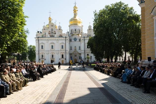 Ukrainian President Volodymyr Zelenskyy participates in events commemorating Ukrainian Constitution Day, observed annually on June 28, to mark the adoption of the country s constitution in 1996 Ukrainian President Volodymyr Zelenskyy participates in events commemorating Ukrainian Constitution Day, observed annually on June 28, to mark the adoption of the country s constitution in 1996, in Kyiv, Ukraine, June 28, 2026. Photo by PRESIDENT OF UKRAINE apaimages Ukraine Ukraine Ukraine 280626_Ukraine_UPO_00(17).jpeg Copyright: xapaimagesxPRESIDENTxOFxUKRAINEx xapaimagesx
