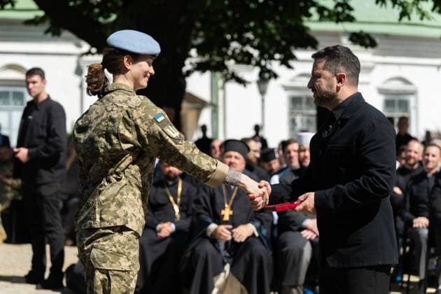 Ukrainian President Volodymyr Zelenskyy participates in events commemorating Ukrainian Constitution Day, observed annually on June 28, to mark the adoption of the country s constitution in 1996 Ukrainian President Volodymyr Zelenskyy participates in events commemorating Ukrainian Constitution Day, observed annually on June 28, to mark the adoption of the country s constitution in 1996, in Kyiv, Ukraine, June 28, 2026. Photo by PRESIDENT OF UKRAINE apaimages Ukraine Ukraine Ukraine 280626_Ukraine_UPO_00(28).jpeg Copyright: xapaimagesxPRESIDENTxOFxUKRAINEx xapaimagesx
