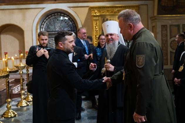 Ukrainian President Volodymyr Zelenskyy participates in events commemorating Ukrainian Constitution Day, observed annually on June 28, to mark the adoption of the country s constitution in 1996 Ukrainian President Volodymyr Zelenskyy participates in events commemorating Ukrainian Constitution Day, observed annually on June 28, to mark the adoption of the country s constitution in 1996, in Kyiv, Ukraine, June 28, 2026. Photo by PRESIDENT OF UKRAINE apaimages Ukraine Ukraine Ukraine 280626_Ukraine_UPO_00(9).jpeg Copyright: xapaimagesxPRESIDENTxOFxUKRAINEx xapaimagesx