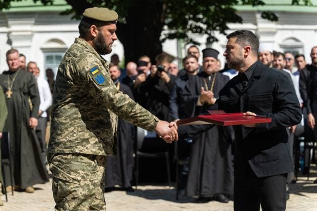 Ukrainian President Volodymyr Zelenskyy participates in events commemorating Ukrainian Constitution Day, observed annually on June 28, to mark the adoption of the country s constitution in 1996 Ukrainian President Volodymyr Zelenskyy participates in events commemorating Ukrainian Constitution Day, observed annually on June 28, to mark the adoption of the country s constitution in 1996, in Kyiv, Ukraine, June 28, 2026. Photo by PRESIDENT OF UKRAINE apaimages Ukraine Ukraine Ukraine 280626_Ukraine_UPO_00(23).jpeg Copyright: xapaimagesxPRESIDENTxOFxUKRAINEx xapaimagesx