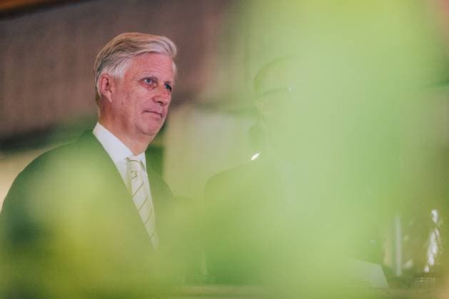 King Philippe - Filip of Belgium pictured during a royal visit for the celebration of the 100th Anniversary of Virunga National Park at the Meise Botanical Garden, on Monday 29 June 2026.  EMILExWINDAL 179906504