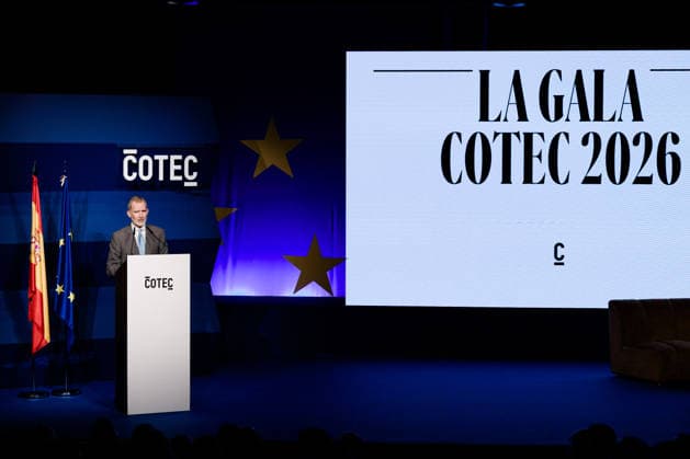 The King Presides Over the COTEC 2026 Foundation’s Annual Event in Madrid King Felipe VI presides over the annual event of the COTEC Foundation for Innovation at the Círculo de Bellas Artes Casa Europa on June 29, 2026, in Madrid, Spain. This forum brings together business leaders, scientists, academics, and institutional representatives to present the annual report on the state of innovation in Spain and discuss key strategies for the technological and digital transition of the productive sector. JUNE 29, 2026 Carlos Lujá Madrid, Spain  Copyright: xCarlosxLujanx 7631435