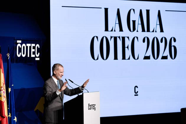 The King Presides Over the COTEC 2026 Foundation’s Annual Event in Madrid King Felipe VI presides over the annual event of the COTEC Foundation for Innovation at the Círculo de Bellas Artes Casa Europa on June 29, 2026, in Madrid, Spain. This forum brings together business leaders, scientists, academics, and institutional representatives to present the annual report on the state of innovation in Spain and discuss key strategies for the technological and digital transition of the productive sector. JUNE 29, 2026 Carlos Lujá Madrid, Spain  Copyright: xCarlosxLujanx 7631436