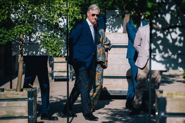 King Philippe - Filip of Belgium pictured during a royal visit for the celebration of the 100th Anniversary of Virunga National Park at the Meise Botanical Garden, on Monday 29 June 2026.  EMILExWINDAL 179906701
