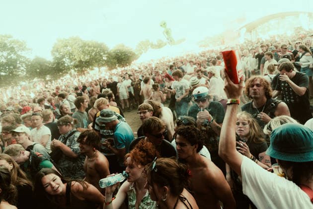 Demersal live at Roskilde Festival 2026 Roskilde, Denmark. 29th, June 2026. Festival goers seen at a live concert with the Danish hardcore band Demersal during the Danish music festival Roskilde Festival 2026 in Roskilde. Denmark, Roskilde  Copyright: xGonzalesxPhoto MathiasxKristensenx