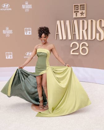 June 28, 2026, Los Angeles, California, USA: NADEGE AUGUST attends the 2026 BET Awards: Red Carpet. Los Angeles USA  - ZUMAb173 20260628_aap_b173_220 Copyright: xBillyxBennightx